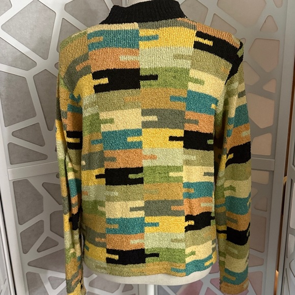 Colorful Abstract Patterned Jacket - Picture 3 of 4